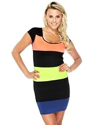 Sexy Striped Print Scuba/Knit Fitted Bodycon Dress/Club Dress/Party Dress 