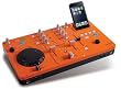 Scott DJX 10i DJ-Mischpult (2-Kanal-Mixer, Dock und Ladeger�t, USB 2.0) f�r Apple iPod orange
