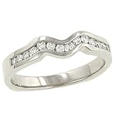 14 Round Channel Matching Diamond Wedding Band .20cttw