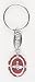 Holy Spirit Key Chain, Red Background, Oval-Shaped - MADE IN ITALY
