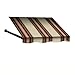 6.38 ft. Wide Dallas Retro Window/Entry Awning (24 in. H x 36 in. D) Brown/Linen/Terra
