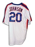 Howard Johnson Signed New York Mets White Pinstripe Majestic Throwback Jersey - 86 WS Champs