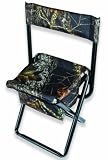 Mossy Oak Deluxe Hunt Stool with Back (Break-Up)