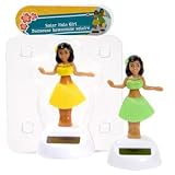 Plastic Solar-powered Dancing Hula Girls (Assorted Colors)