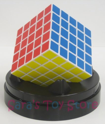 Eastsheen White 5x5x5 Magic Rubik's Cube - with plastic dome stand