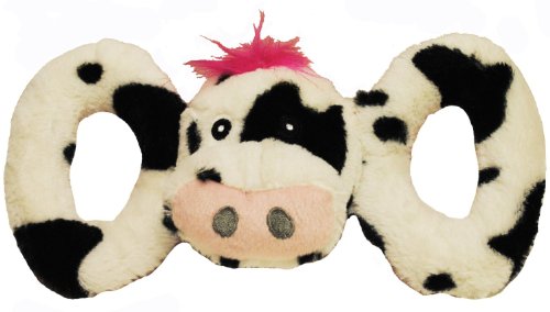 Jolly Pets Tug-a-Mal Cow Squeaky Toy for Pets, X-Large