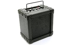 Black Guitar Practice Amp: 10 watt (10w) Twin Channel Practice Amplifier for Electric Guitar