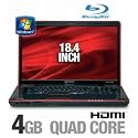 Toshiba Qosmio X505-Q830 18.4-Inch Gaming Black/Red Laptop - 3 Hours 40 Minutes of Battery Life (Windows 7 Home Premium)