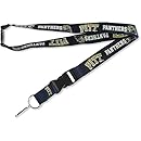 NCAA Pittsburgh Pitt Panthers Collegiate Sports Team Logo Clip Lanyard Keychain Id Holder Grey