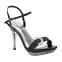 MONET-09, Aparte Riemchen-Sandalette gold Glitter
