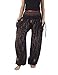 Lannaclothesdesign Women's Smocked Waist Boho Flowy Yoga Harem Pants Hippie Clothes