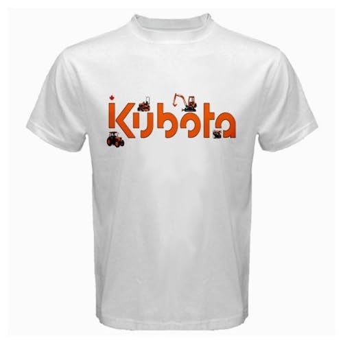 Kubota Tractor Logo New White Tshirt Size "2XL