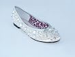 BEVERLY FELDMAN Cherise Jewel Satin Shoe in Blush BEVERLY FELDMAN Cherise Jewel Satin Shoe in Blush