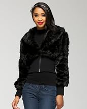 Faux Fur Ribbed Jacket