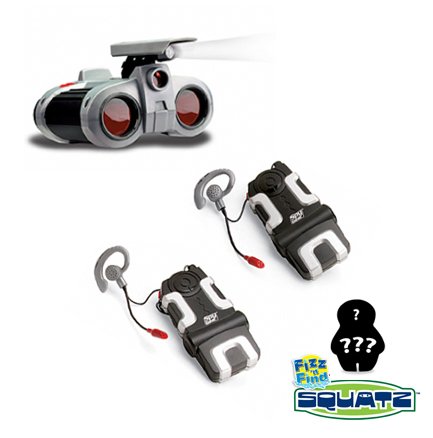 spy net binoculars:Spy Gear Surveillance Bundle: Spy Night Scope, Secret Agent Phones (Set of Two) and Fizz 'n Find OR SQUATZ Toy (Random Mystery Character)
