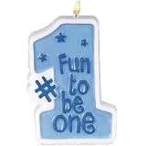 Boys 1st Birthday #1 Molded Candle