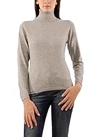 Conte of Cashmere Jersey Cuello Vuelto (Gris Moyen)