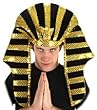 Adult Sequin King Tut Costume Hat