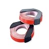 Herlitz 8754319 Pr�geband 3,65m x 9,5mm, 2 St�ck selbstklebend, Farbe rot