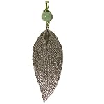 Amazonite Pendant 04 Stone Silver Leaf Blue Crystal Healing Green Gemstone 4