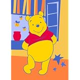 Luxury Childrens Character Winnie The Pooh Spring Orange Disney Rug/Mat