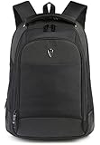 Victoriatourist V6018 Slim Business Laptop Backpack with Ipad/surface Pocket, Fits Most 17-inch Laptops (Black)