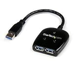 StarTech.com ST2300CUSB3 SuperSpeed Compact 2 Port USB 3.0 Hub - Black