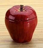 Apple Glazed Ceramic Container Storage Home Gourmet