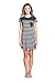 Suntasty Women's Sleep Shirt Cotton Soft Stripes Short Sleeve Crewneck Nightgown
