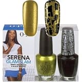 OPI Serena Glam Slam Simply Smash-Ing & Black Shatter Nail Lacquer Set