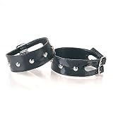 ANKLE CUFF-103 Black Patent