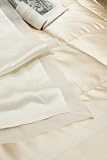 kumi kookoon Organza Silk Duvet Cover - King - Ivory