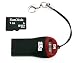Original Trendline24 Card Reader/ USB 2.0 Adapter auf Micro SD / / M2 Karten inkl. 1 GB Sandisk MicroSD Karte und Trendline24 Lanyard