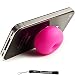 Pink Durable Silicone Absorbent Stand / Device and Cell Phone Removable Rubber Sucker Stand ( Compat
