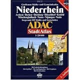 ADAC StadtAtlas Niederrhein 1:20.000 Arnheim, Borken, Duisburg, D&uuml;sseldorf, Krefeld, M&ouml;nchengladbach, Neuss, Nijmegen, Venlo: Arnhem, Borken, .. - 105 St&auml;dte und Gemeinden - 1:20000 - GPS-genau - ADAC Kartografie