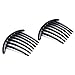 TOOGOO(R) 2pcs Hair Comb Pin Accessories Plastic Women Lady Fashion Black