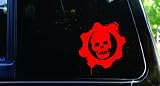 Gears Of War RED die cut vinyl decal / sticker