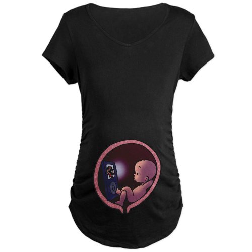 CafePress Maternity Dark T-Shirt - Womb Potato Maternity Dark T-Shirt