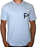 FRENCH CONNECTION FCUK Mens Crewneck T-Shirt Tee Top With Pocket Ciel Blue Black