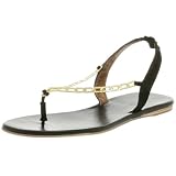 Cynthia Vincent Womens Tara Metal Chain Flat Thong