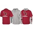 Arizona Cardinals Short Sleeve T-shirt and Long Sleeve Hoodie Tee 3-In-1 Combo
