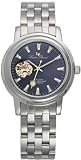 Lucien Piccard Men's 20 Jewel Skeleton Automatic SS Blue Dial Sapphire Crystal Watch 28504SL