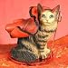 maine coon - Brown Maine Coon Cat Ornament Tiny Devil Maine Figurine