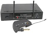 UHF Wireless Guitar System - 4 Channels 30m Range + Case