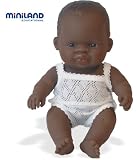 Miniland Newborn Baby Doll African Boy (21Cm, 8 2/8