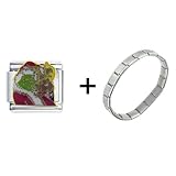 41lO7lkP7lL. SL160  The Grinch And Max Christmas Italian Charm Bracelet