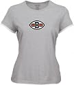 Cleveland Browns Women's Gray Frosted Logo Cap Sleeve Tissue Tee