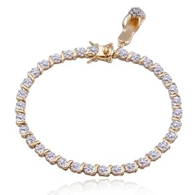 Buy 18kpl Genuine Diamond Accent Flip Flop Charm 7.25 Bracelet by Aesthetic Jewels