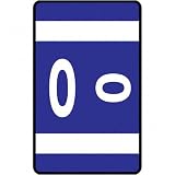 (Price/PK)Color Coded Label, O, Dark Blue