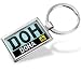Keychain "Airport code "DOH / Doha" country: Qatar - Hand Made, Key chain ring